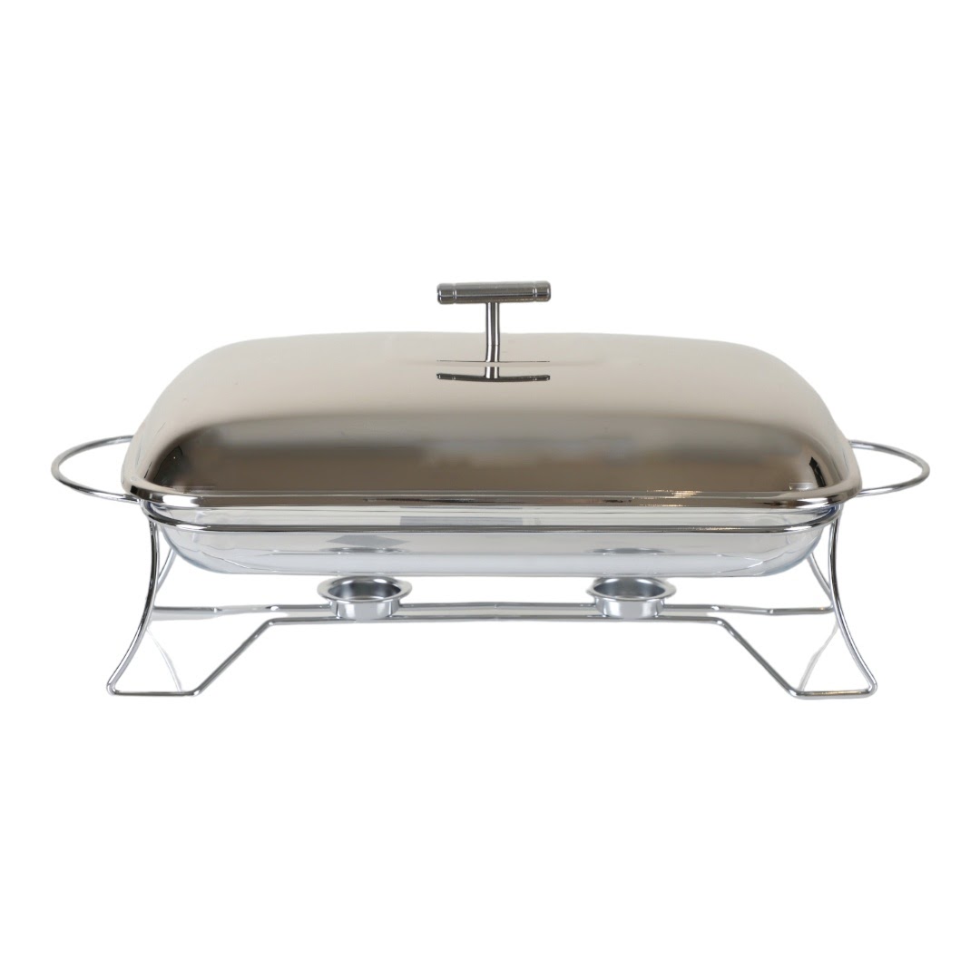 سخان طعام مستطيل، لون فضي، سعة 3 لتر