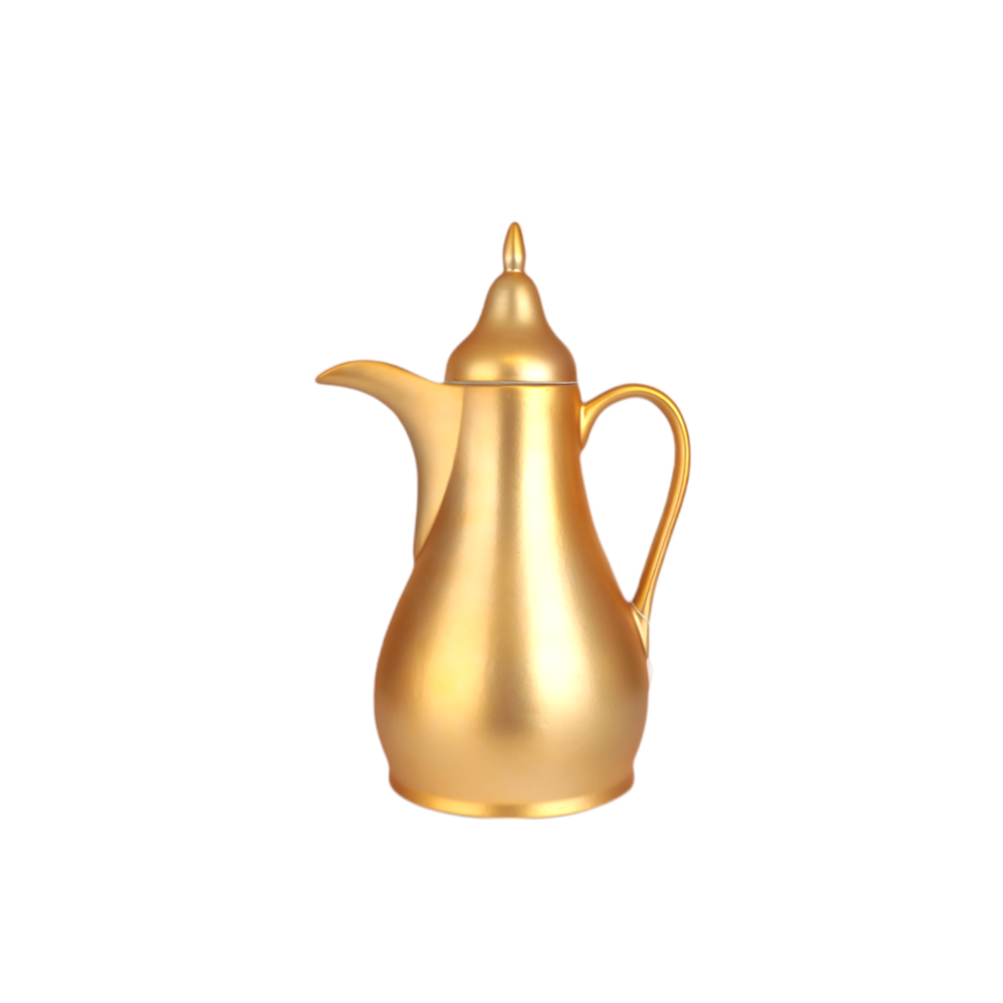 دلة قهوة  الذهبية، لون ذهبي مطفي، سعة 1 لتر